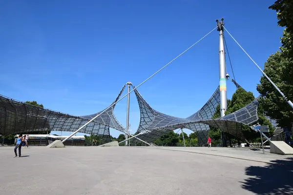 Vista para a área olímpica em Munique, Alemanha , — Fotografia de Stock