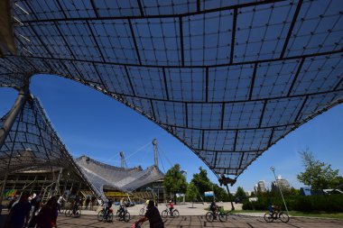 Münih, Almanya olimpik alanda görüntülemek,