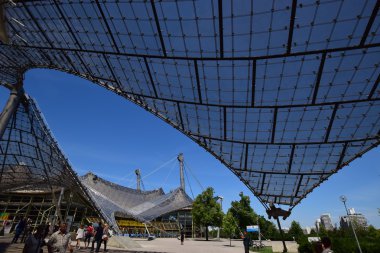 Münih, Almanya olimpik alanda görüntülemek,
