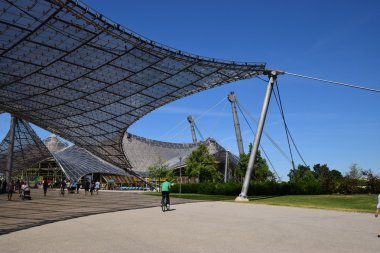 Münih, Almanya olimpik alanda görüntülemek,