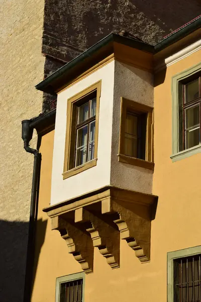 ドイツ、バイエルン州、レーゲンスブルクの歴史的な建物の表示します。 — ストック写真