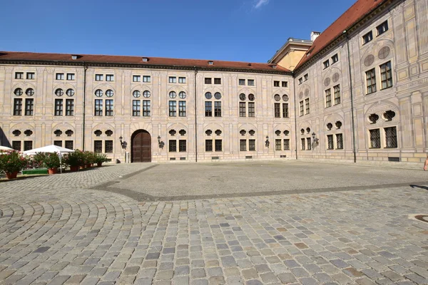 Belső udvarán a Residenz palota, München, Németország — Stock Fotó