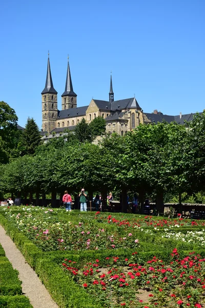 View on the MICHELSBERG monastery in the town of Bamberg, Germany — Stock Photo, Image