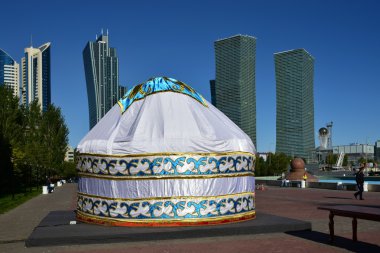 Astana, Kazakistan'ın görünümü