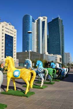 Astana, Kazakistan'ın görünümü