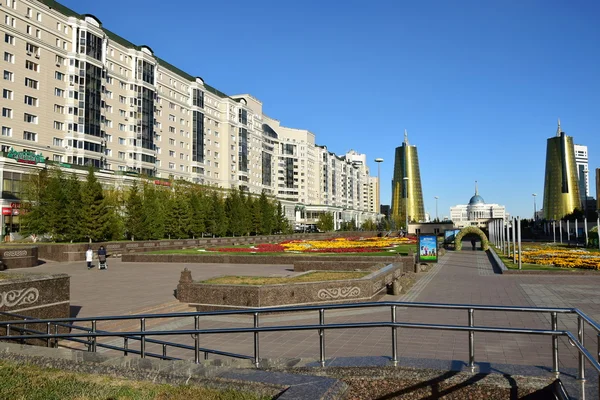 Une vue sur la rue à Astana, capitale du Kazakhstan — Photo