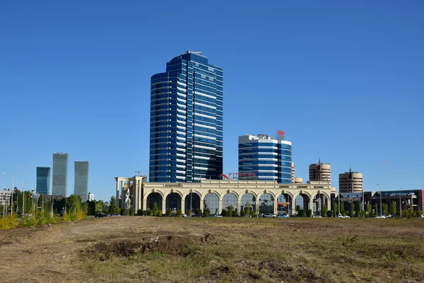 De mening van de A-straat in Astana, de hoofdstad van Kazachstan — Stockfoto