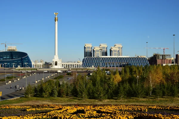 Plein van de onafhankelijkheid in Astana, Kazakhstan — Stockfoto