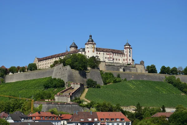 El castillo FESTUNG MARIENBERG en Wurzburg, Alemania — Foto de Stock