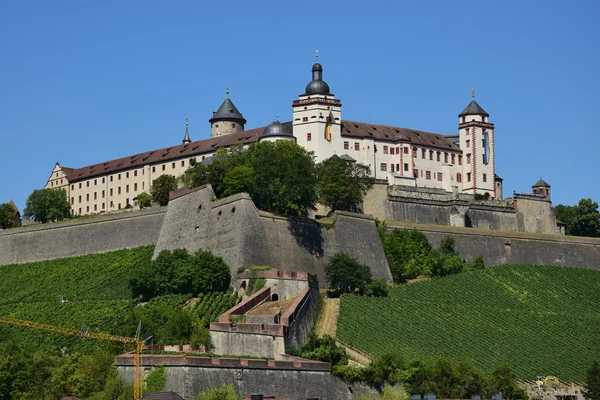 Het kasteel Festung Marienberg in Würzburg, Duitsland — Stockfoto