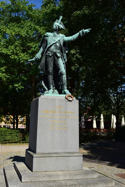 Pomník Prince Josias Sasko-Kobursko-Saalfeldský Coburg, Německo — Stock fotografie