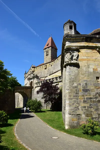 Вид на замок Veste Coburg Coburg, Німеччина — стокове фото