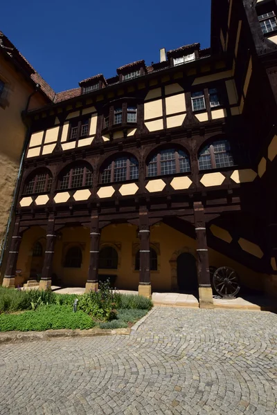 Kijk op de Veste Coburg Kasteel in Coburg, Duitsland — Stockfoto