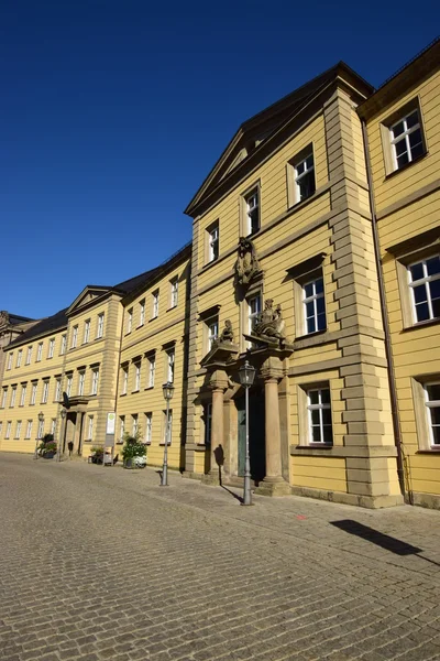 Street view with historical buildings in Bayreuth, Germany — Stock Photo, Image