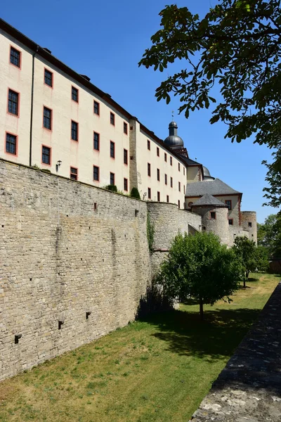 Detail van het kasteel Marienberg in Würzburg, Beieren, Duitsland — Stockfoto