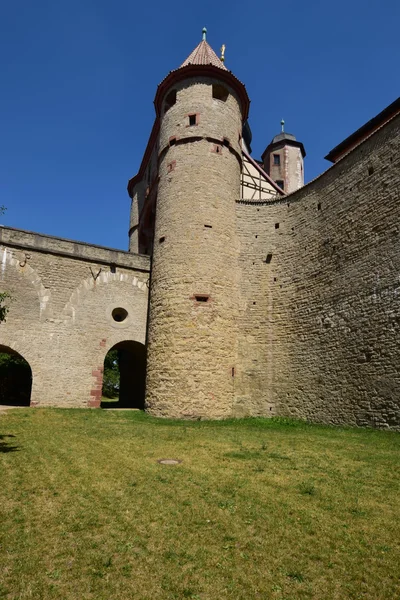Λεπτομέρεια του κάστρου Marienberg Wurzburg, Βαυαρία, Γερμανία — Φωτογραφία Αρχείου