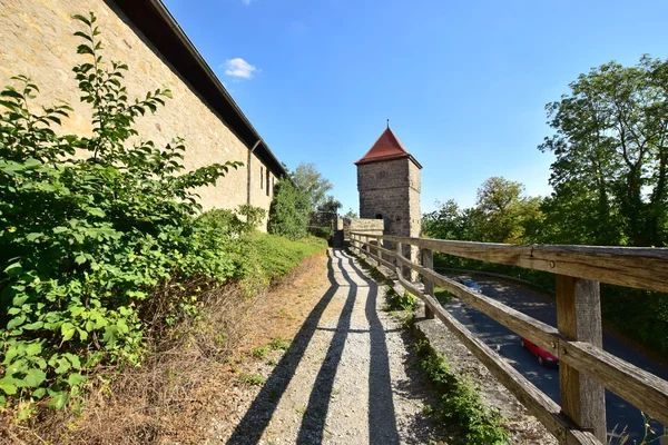Visa i den historiska staden Rothenburg, Bayern, Tyskland — Stockfoto
