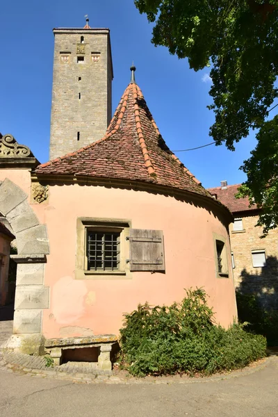 Street view in rothenburg, deutschland — Stockfoto