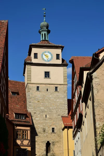 Blick in die historische Stadt Rothenburg, Bayern, Deutschland — Stockfoto