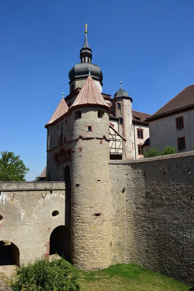 Detalle del castillo de MARIENBERG en Wurzburg, Baviera, Alemania — Foto de Stock