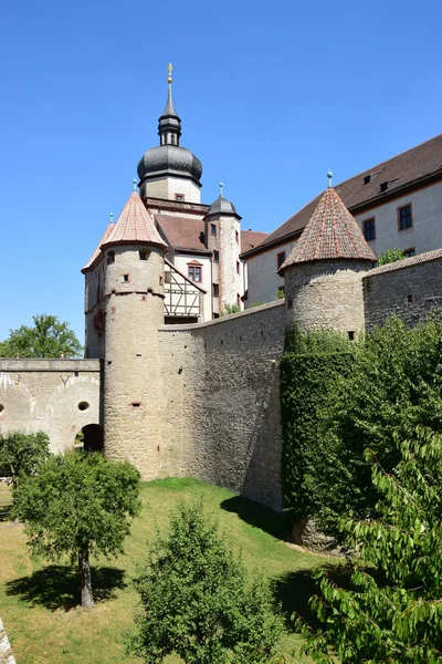 Dettaglio del castello MARIENBERG a Wurzburg, Baviera, Germania — Foto Stock