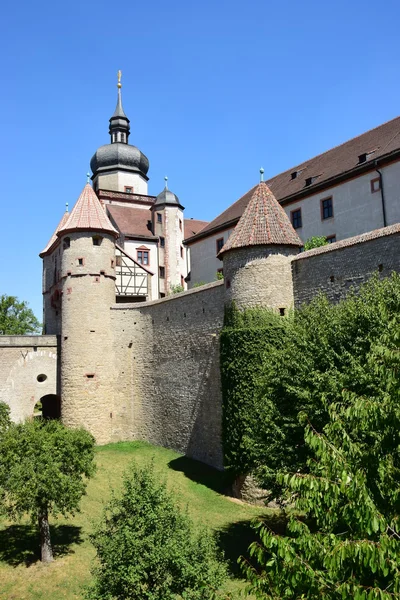 Detail Marienberg hradu v Würzburg, Bavorsko, Německo — Stock fotografie