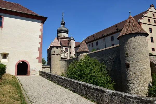 Деталь замка Мариенберг в Вюрцбурге, Бавария, Германия — стоковое фото