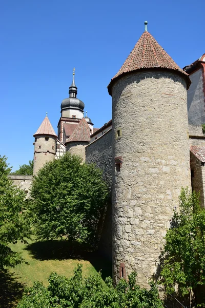 Деталь замка Мариенберг в Вюрцбурге, Бавария, Германия — стоковое фото