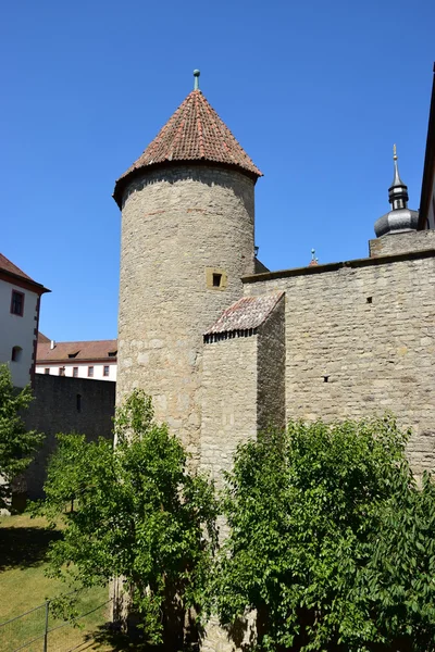 Detail der Burg Marienberg in Würzburg, Bayern, Deutschland — Stockfoto