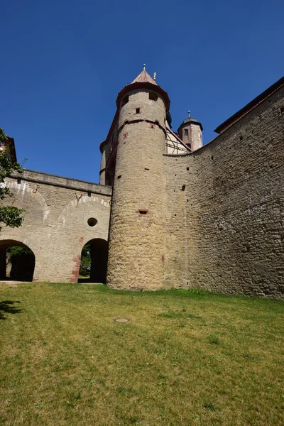 Detalhe do castelo MARIENBERG em Wurzburg, Baviera, Alemanha — Fotografia de Stock