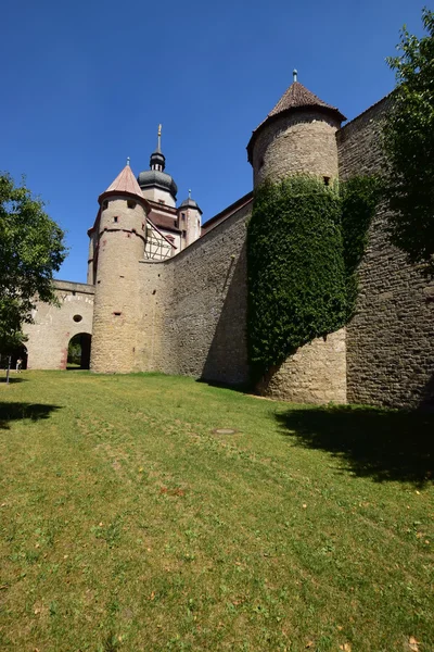 Деталь замка Мариенберг в Вюрцбурге, Бавария, Германия — стоковое фото