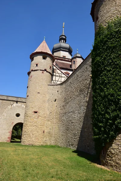 Dettaglio del castello MARIENBERG a Wurzburg, Baviera, Germania — Foto Stock