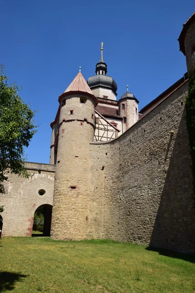 Részlet a Marienberg vár, Würzburg, Bajorország, Németország — Stock Fotó