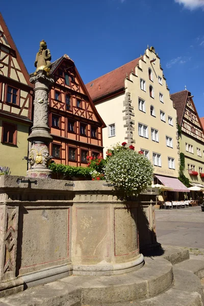 Ulica widok w Rothenburg, Niemcy — Zdjęcie stockowe