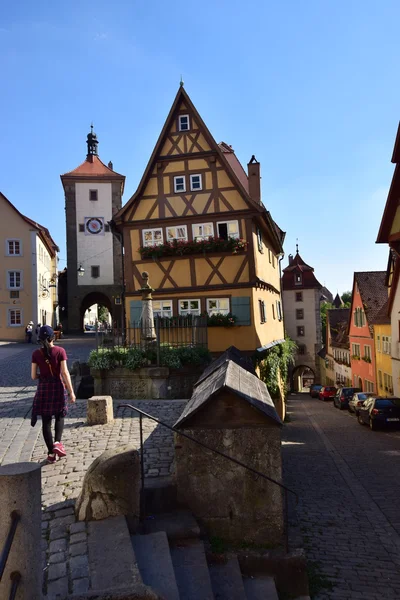 Edificio histórico en la ciudad de Rothenburg, Alemania —  Fotos de Stock