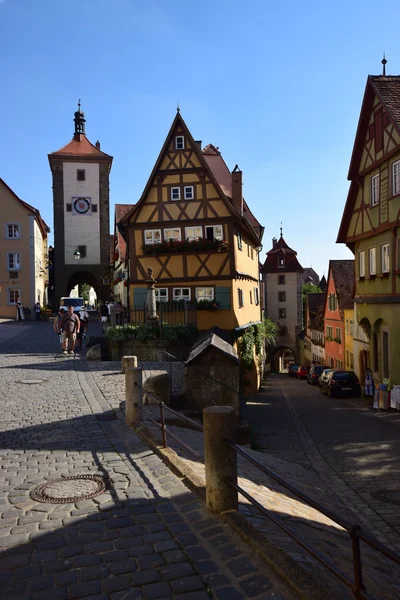 Történelmi épület a város Rothenburg, Németország — Stock Fotó