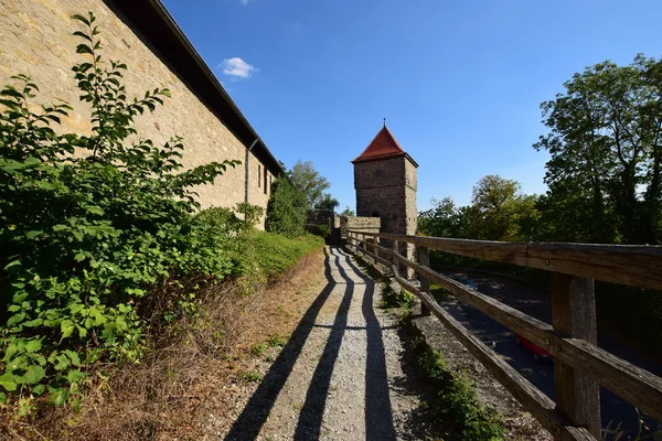 Ιστορικό κτίριο στην πόλη του Rothenburg, Γερμανία — Φωτογραφία Αρχείου