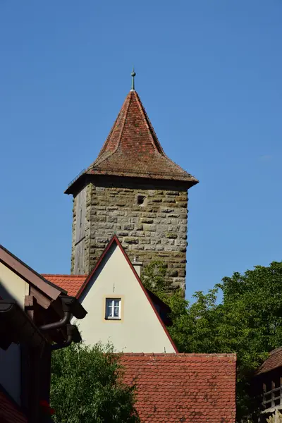Bâtiment historique dans la ville de Rothenburg, Allemagne — Photo