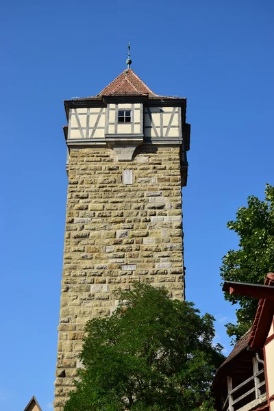 Historisk byggnad i staden Rothenburg, Tyskland — Stockfoto