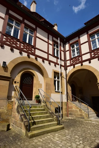 Um edifício histórico na cidade de Bamberg, Alemanha — Fotografia de Stock