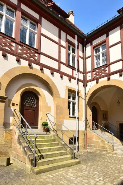 Egy történelmi épület a város, Bamberg, Németország — Stock Fotó