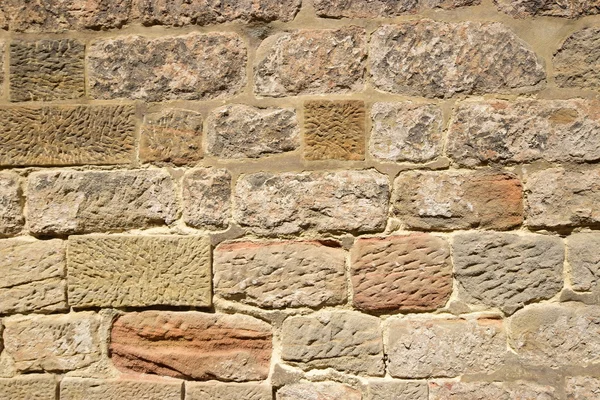 Muralla de piedra rústica como fondo — Foto de Stock