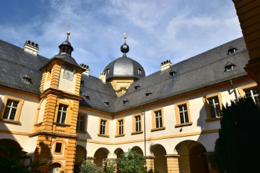Schloss Seehof (Palace Seehof) yakınındaki Bamberg, Almanya