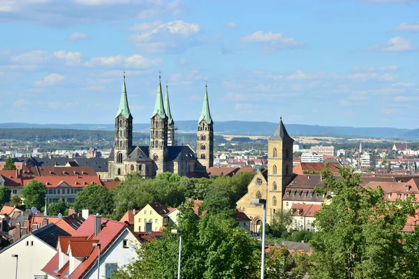 Vista en la histórica ciudad de Bamberg, Alemania — Foto de Stock