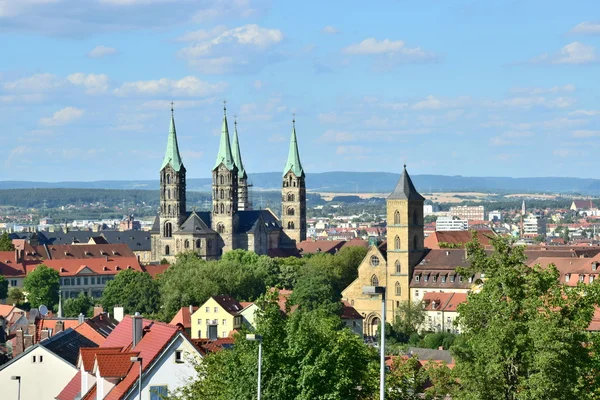 Vista na cidade histórica de Bamberg, Alemanha — Fotografia de Stock