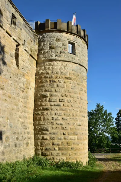 Uma vista sobre o castelo ALTENBURG perto de Bamberg, Baviera, Alemanha — Fotografia de Stock