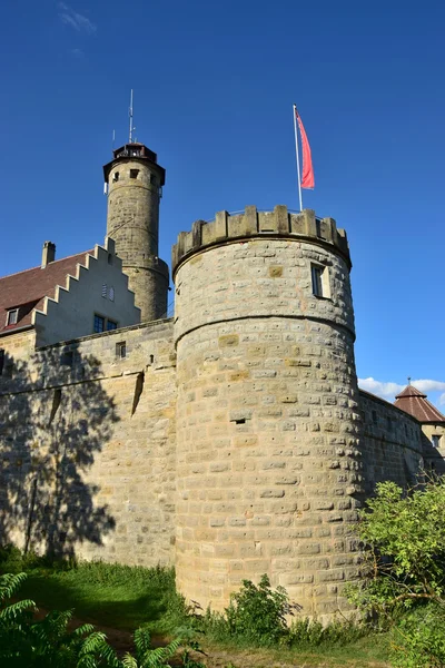 Uma vista sobre o castelo ALTENBURG perto de Bamberg, Baviera, Alemanha — Fotografia de Stock