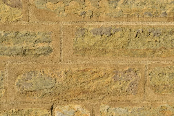 Background Stone Wall Old Cracked Orange Beige Grey Colors — Foto Stock