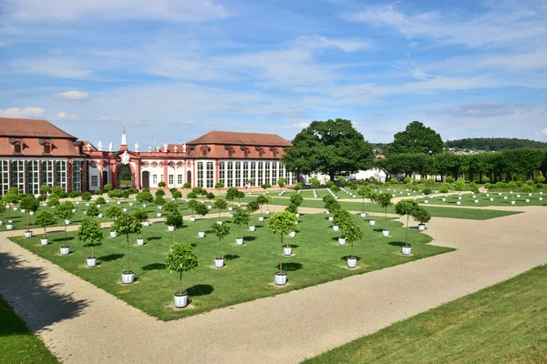 Vista en el palacio SCHLOSS SEEHOF cerca de BAmberg, Alemania — Foto de Stock
