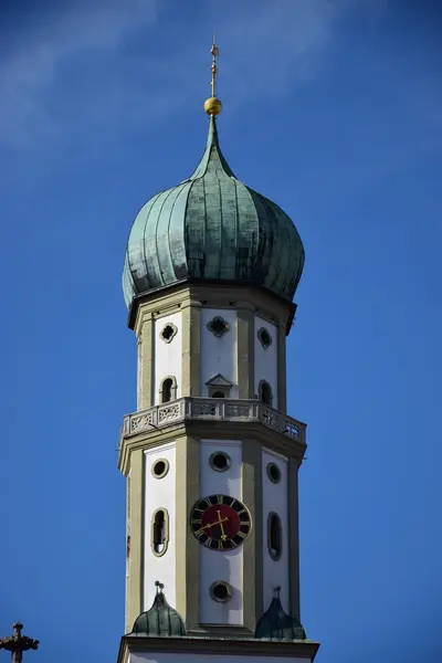 Vista Nella Città Augusta Baviera Germania — Foto Stock